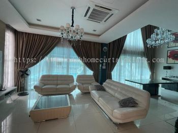 Luxury Curtain Installation At Bungalow House