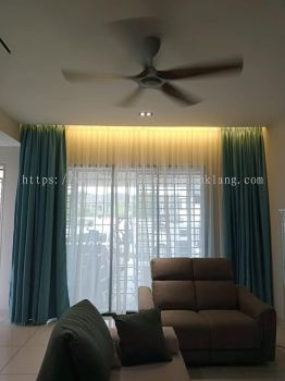 Installation Whole House Curtain at Bukit Raja