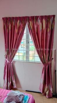 Pink Colour Blackout Curtain