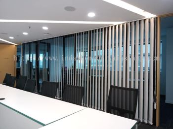 Installation at Puchong Financial Corporate Centre Office Vertical Blind 