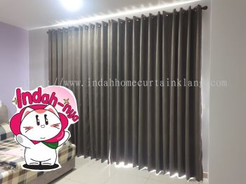 Installation Rod and Railing  Blackout Curtain with Sheer  Zebra Blind 