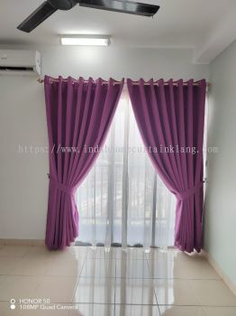 Installation Whole House Curtain with Zebra Blind 