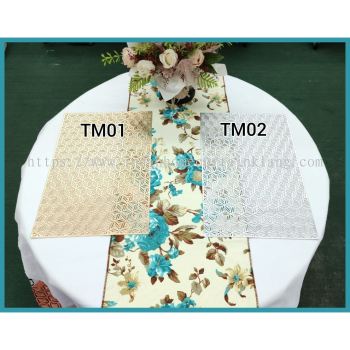 Alas Meja Makan  Dining Table Mat Coffee Table  Premium PVC Waterproof Placemat  Lapik Meja Anti