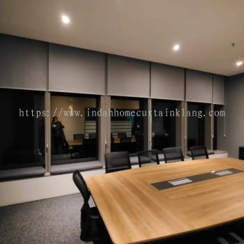 Modern Office Roller Blind Installation
