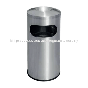 Stainless Steel Round Waste Disposal Bin - WDB 018SR