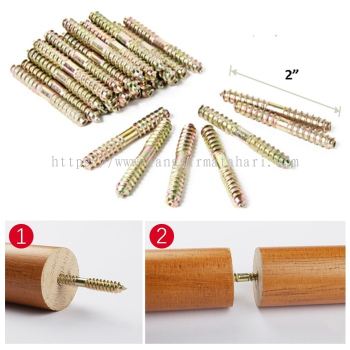 Kayu Langsir Wooden Curtain Rod Wooden Rod 28mm Full Set Accessories / 7 Size Available / Mahogany / Dark Walnut