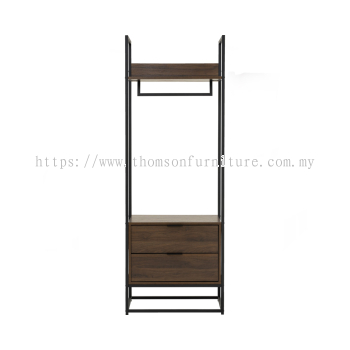 Capri Open Wardrobe, 2 Drawers