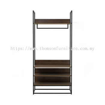 Capri Open Wardrobe, 2 Shelves