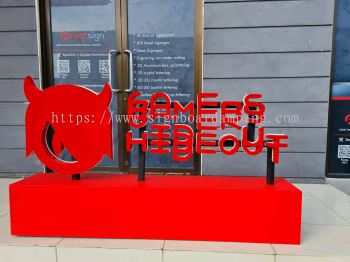 3d acrylic led letters stand signage - map signage - ampang 