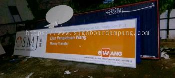Ejen Pengiriman Wang Money Transfer - Ewang - Global Direct - SMJ - ���� - Metal Gi Signage - Besi and sticker signage - Ampang   