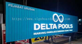 PREMIUM QUALITY 3D LED FRONTLIT SWIMMING POOL BUILDER SIGNBOARD INDUSTRY SPECIALIST IN KOTA KEMUNING & ARA DAMANSARA
