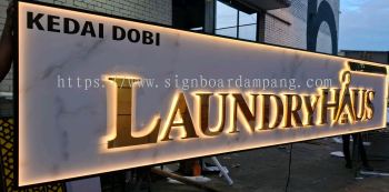 BEST SELLING 3D LED STAINLESS STEEL BACKLIT KEDAI DOBI SIGNBOARD EXPERT BUILDER IN CHERAS & KAJANG