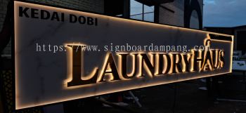 BEST SELLING 3D LED STAINLESS STEEL BACKLIT KEDAI DOBI SIGNBOARD EXPERT BUILDER IN CHERAS & KAJANG