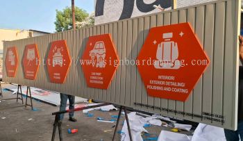 TRENDY 3D PVC LETTERING ICON CAR DETAILING PUSAT KECANTIKAN KERETA SIGNBOARD TOP-TIER BUILDER IN SUNWAY & SUBANG JAYA