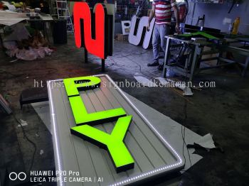 2 PLY Market 3D Channel LED Lettering Signboard in Meru Klang