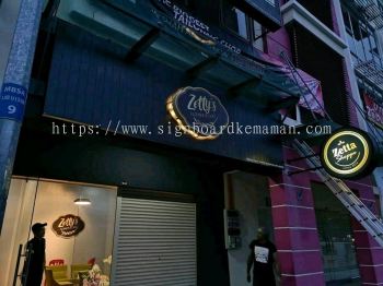 Zetty Flower Kafe 3D EG Box Up LED Backlit Signage @ Setia Alam