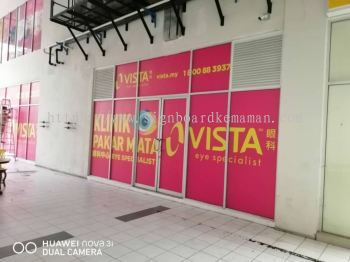 VISTA Klinik Pakar Mata Glass Sticker at Cheras