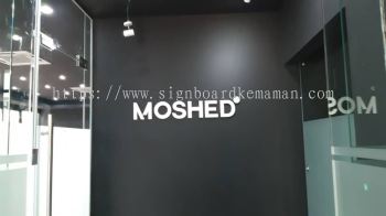 MOSHED TOWER 3D BOX UP LETTERING AT KUALA LUMPUR