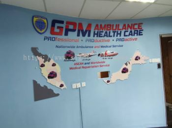 GPM Ambulance Health Care - Kuala Lumpur - Inddor PVC From Board Signage 