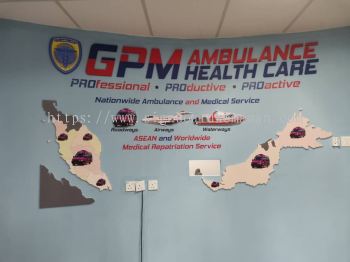 GPM Ambulance Health Care - Kuala Lumpur - Inddor PVC From Board Signage 