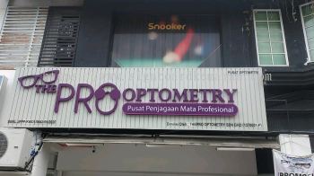 The Pro Optometry -Puchong - 3D LED Frontlit Signage with Aluminun Panel Base 