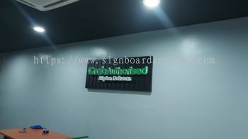 Grab Authorised - Alpha Drivers - Shah Alam - 3D LED Frontlit witj Aluminum Panel Base Indoor signage