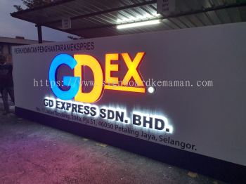 GDEX 3D LED BOX UP FRONTLIT & BACKLIT SIGNAGE IN KUANTAN GAMBANG