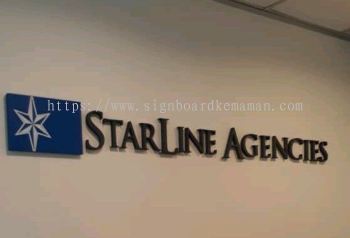 STARLINE AGENCIES INDOOR 3D PVC LETTERING SIGANGE IN PAHANG KEMAMAN CHUKAI