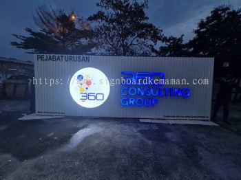 360 CONCULYING GROUP ALUMINIUM PANEL BASE 3D BOX UP LETTERING SIGNAGE SIGNBOARD IN PAHANG KUATAN BALOK