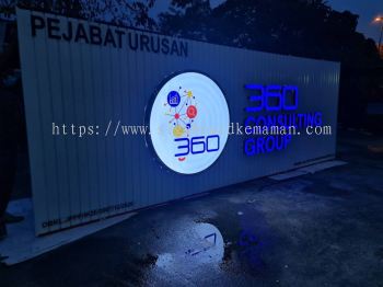 360 CONCULYING GROUP ALUMINIUM PANEL BASE 3D BOX UP LETTERING SIGNAGE SIGNBOARD IN PAHANG KUATAN BALOK