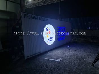 360 CONCULYING GROUP ALUMINIUM PANEL BASE 3D BOX UP LETTERING SIGNAGE SIGNBOARD IN PAHANG KUATAN BALOK