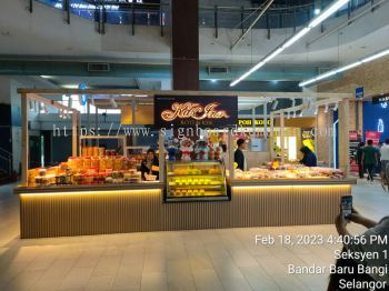 ROTI & KEK INDOOR 3D LED BOX UP STAINLESS STEEL BACKLIT SIGNAGE SIGNBOARD AT JABOR 