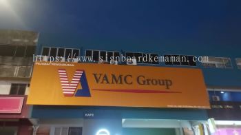 VAMC GROUP OUTDOOR GIANT BIG ALUMINIUM PANEL BASE 3D BOX UP SIGNBOARD SIGNAGE AT KEMASIK KEMAMAN TERENGGANU MALAYSIA