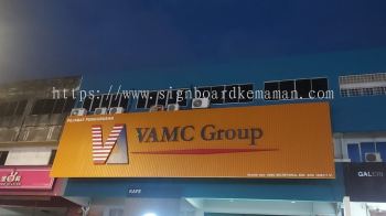 VAMC GROUP OUTDOOR GIANT BIG ALUMINIUM PANEL BASE 3D BOX UP SIGNBOARD SIGNAGE AT KEMASIK KEMAMAN TERENGGANU MALAYSIA