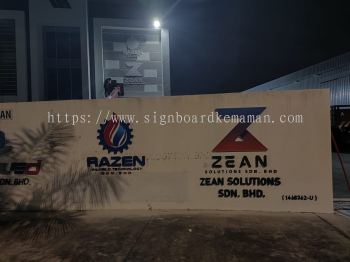 ZEAN SOLUTIONS & RAZEN OUTDOOR 3D PVC FOAM BOARD CUT OUT LETTERING AT MARANG KUALA TERENGGANU MALAYSIA