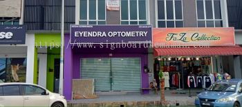 EYENDRA OPTOMETRY ALUMINIUM PANEL BASE 3D LED FRONTLIT BOX UP LETTERING SIGNBOARD SIGNAGE AT KALUNG KEMAMAN TERENGGANU MALAYSIA