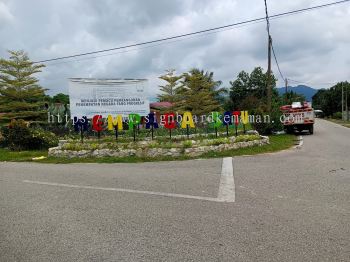 MEMPAGA SATU 3D BOX UP LETTERING SMALL STAND SIGNAGE SIGNBOARD AT CHUKAI KEMAMAN TERENGGANU MALAYSIA