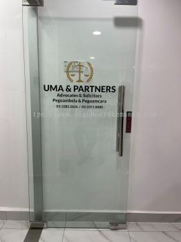 UMA & PARTNERS 3M PRINTING GLASS STICKER AT TEMERLOH PAHANG MALAYSIA