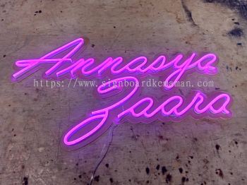 CUSTOM DESIGN INDOOR LED NEON LIGHT LETETR SIGNAGE 