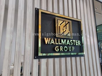 WALLMASTER GROUP INDOOR 3D LED BOX UP STAINLESS STEEL BACKLIT SIGNAGE SIGNBOARD AT KEMAMAN TERENGGANU MALAYSIA