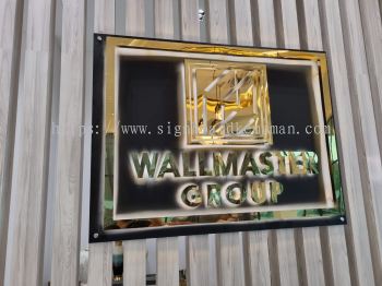 WALLMASTER GROUP INDOOR 3D LED BOX UP STAINLESS STEEL BACKLIT SIGNAGE SIGNBOARD AT KUANTAN PAHANG MALAYSIA