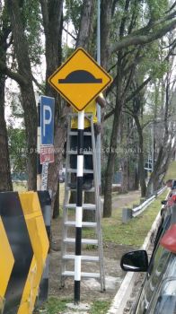 JKR ROARD STAND SIGNAGE 3M HIP REFLECTIVE STICKER AT MARANG TERENGGANU MALAYSIA