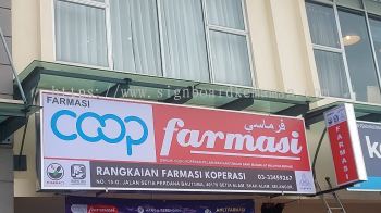 FARMAS OUTDOOR NORMAL LIGHTBOX SIGNAGE SIGNBOARD AT CHUKAI KIJAL KERTEH KEMAMAN TERENGGANU MALAYSIA