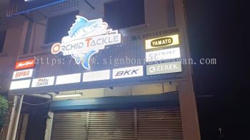 ORCHID TACKLE OUTDOOR ALUMINIUM PANEL 3D LED BOX UP SIGNBOARD SIGNAGE AT SETIU TERENGGANU MALAYSIA 