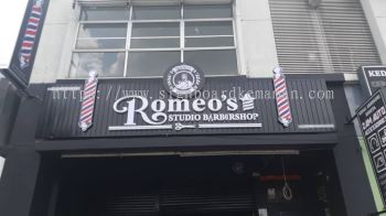 ROMEO'S OUTDOOR ALUMINIUM PANEL 3D LED BOX UP SIGNBOARD SIGNAGE AT PAKA DUNGUN MALAYSIA