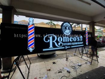 ROMEO'S OUTDOOR ALUMINIUM PANEL 3D LED BOX UP SIGNBOARD SIGNAGE AT KUANTAN PAHANG MALAYSIA