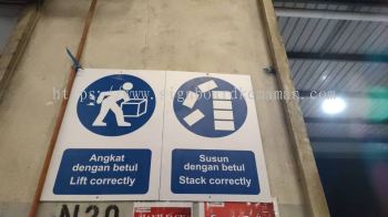 SAFETY FIRST INDOOR ACP SIGNAGE AT KERTEH TERENGGANU MALAYSIA