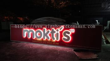 MOKTI'S OUTDOOR 3D BOX UP LED BACKLIT SIGNBOARD SIGNAGE AT MARANG TOWN, RUSILA, BUKIT PAYONG, PULAU KAPAS, GONG BALAI, MERCANG, BUKIT PAYONG, PULAU KAPAS, TERENGGANU MALAYSIA