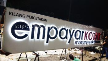 EMPAYAR KOTAK OUTDOOR 3D BOX UP LED BACKLIT SIGNBOARD SIGNAGE AT JERANTUT TOWN, KUALA TEMBELING PAHANG MALAYSIA