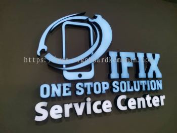 IFIX INDOOR 3D LED FRONTLIT LETTERING SIGNBOARD SIGNAGE AT KUALA BESUT, JABI, APAL, PASIR AKAR, TEMBILA TERENGGANU MALAYSIA